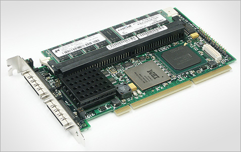 LSI Logic MegaRAID 320-2X 512MB (groot)