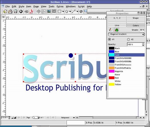 Scribus screenshot (resized)