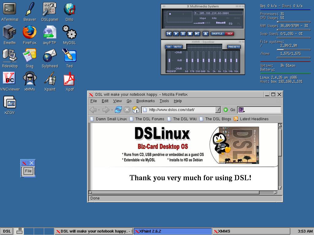 Damn Small Linux 2.4 (groot)