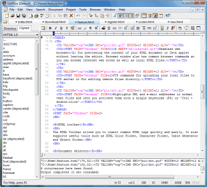 EditPlus screenshot (410 pix)