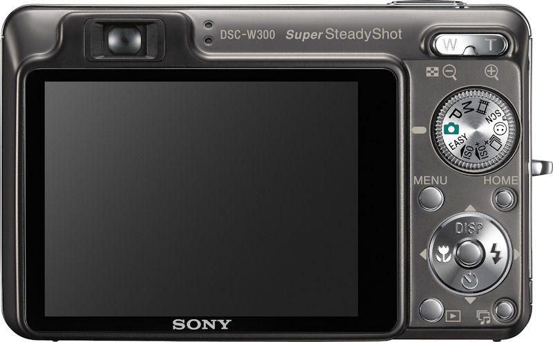 Sony Cyber-shot DSC-W300 - achterkant