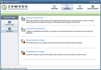 Comodo Firewall Pro 3.0 screenshot (410 pix)