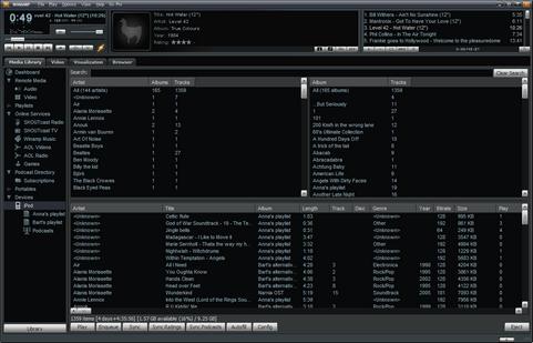 Winamp 5.54 build 2145 - Bento skin (481 pix)