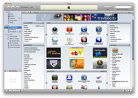 Apple iTunes 7.7 - met App Store