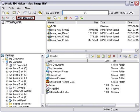 MagicISO screenshot (481 pix)
