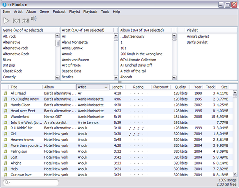 Floola screenshot (481 pix)