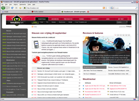 Mozilla Firefox 3.0 screenshot (481 pix)