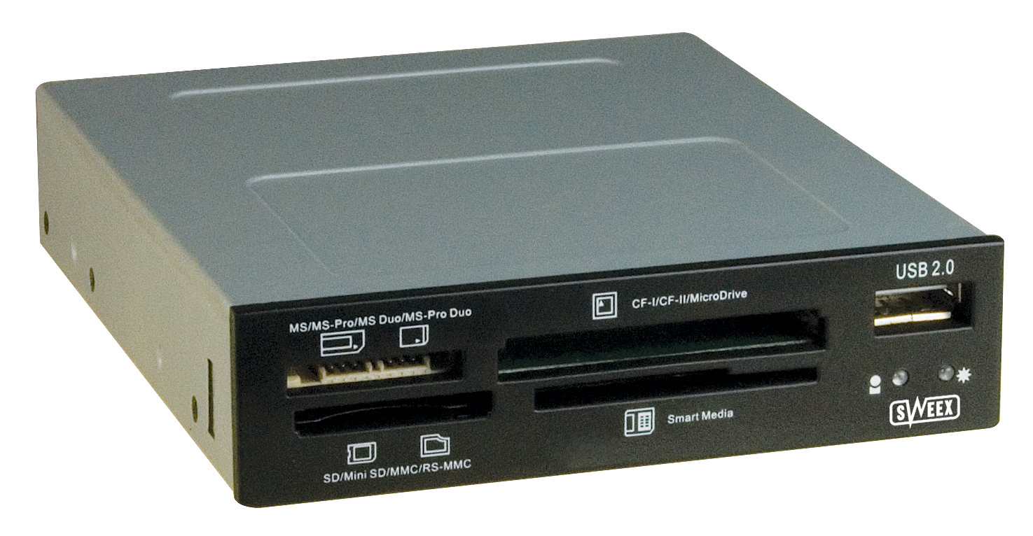 Sweex CR005V2 internal card reader all-in-1 USB 2.0 black