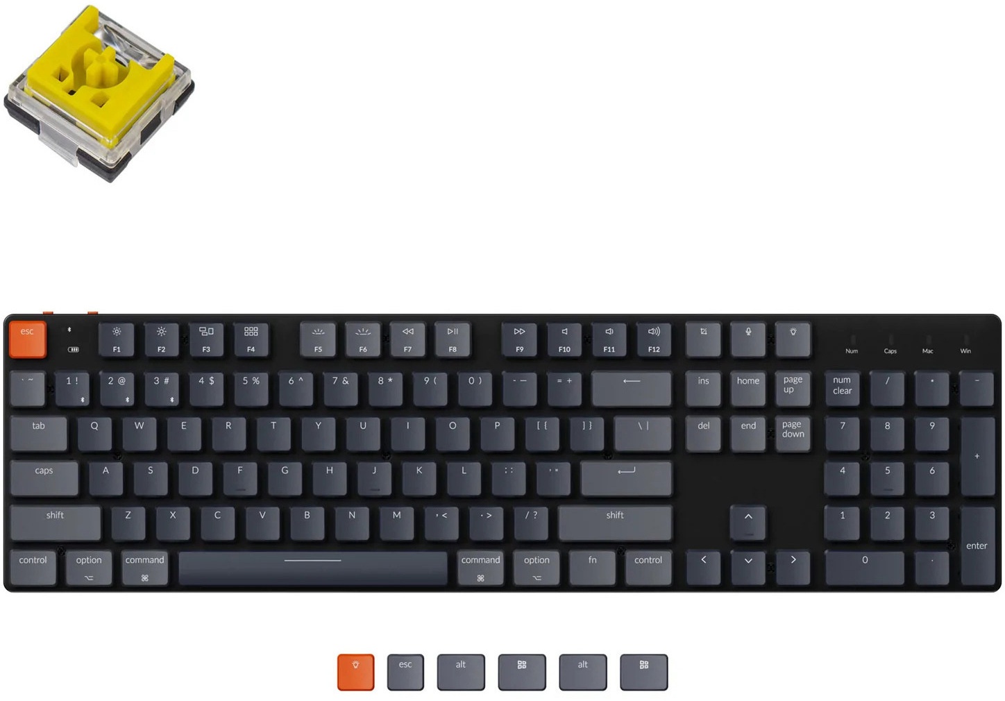 Keychron K Se Rgb Backlight Hot Swappable Keychron Optical Banana Qwerty Us Beste Prijs