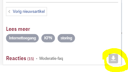 Scroll knopje