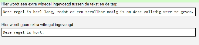 PreTagWhiteSpace PreTagWhiteSpace