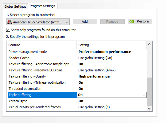 nVidia Settings - ATS