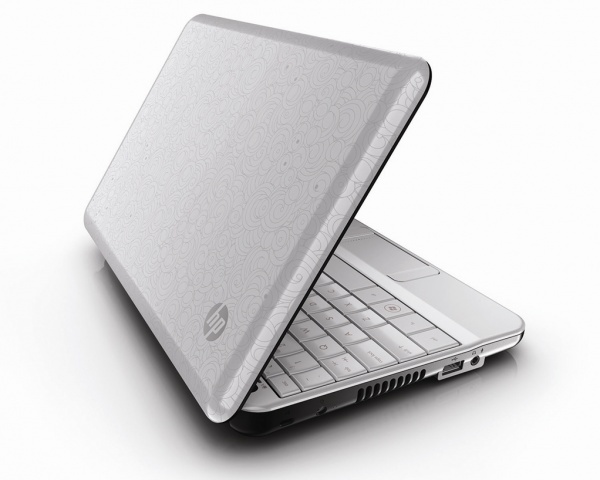 HP Mini 110 - White Swirl - Linkerkant