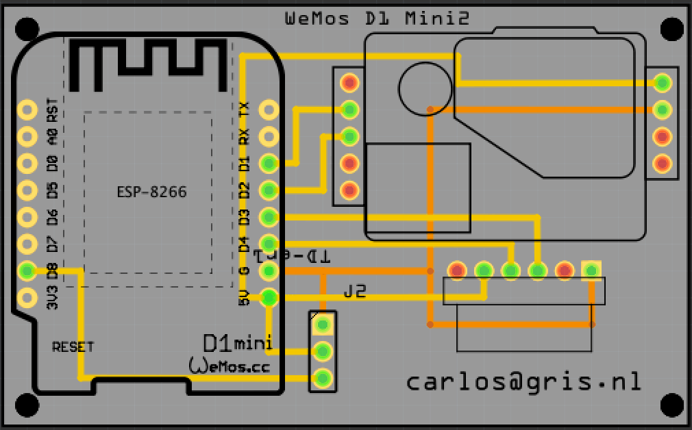 ESP env monitor PCB ESP env monitor PCB