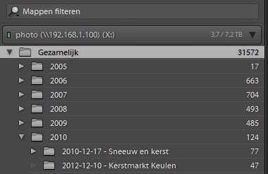 Lightroom mappen