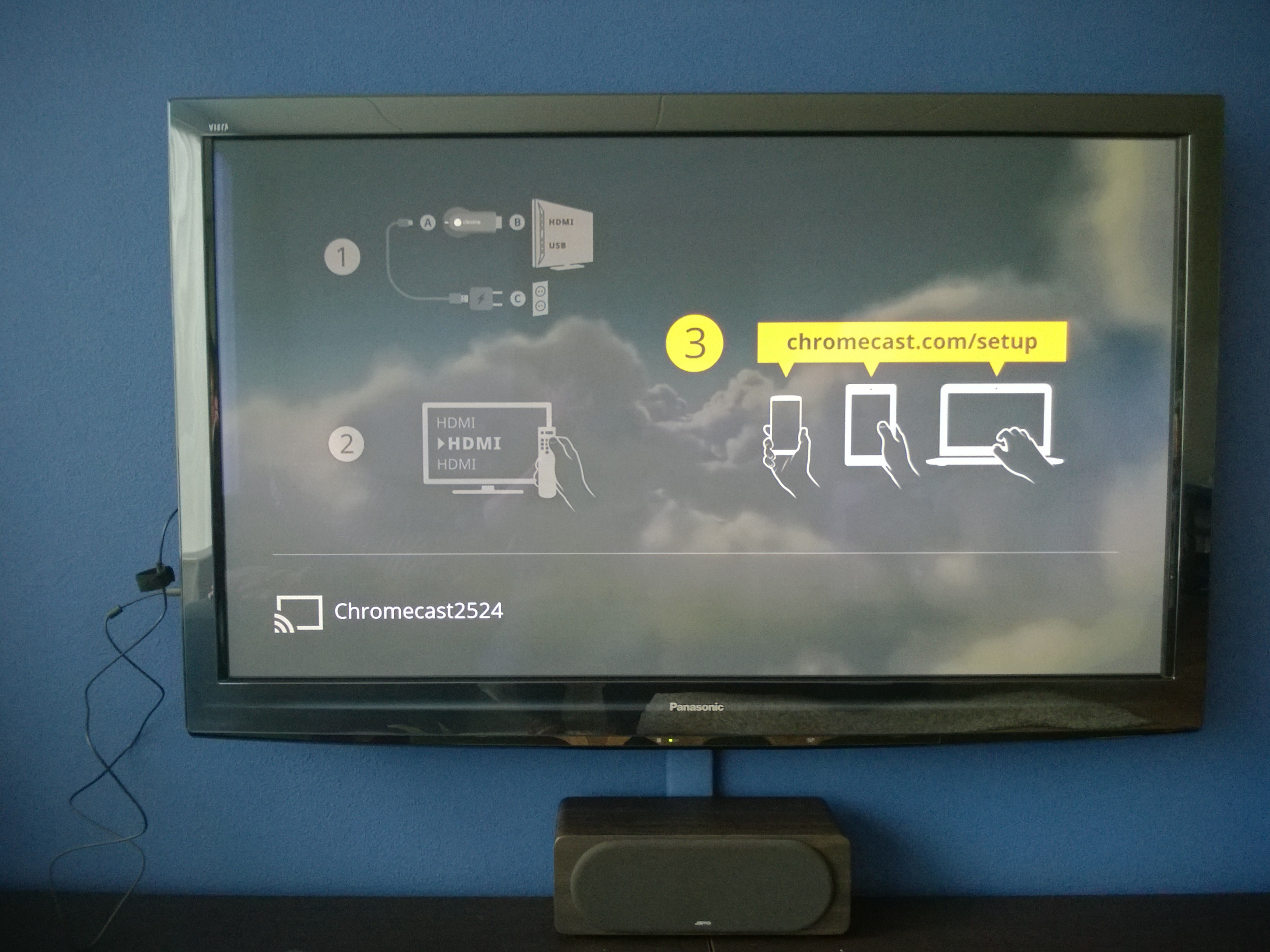 Chromecast aangesloten 2