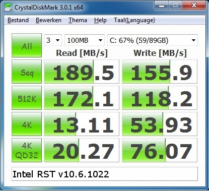 Kingston V+100 96GB, na half jaar (RST 10.6.0.1022)