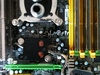 En hier mobo met nieuw waterblok gemonteerd :)