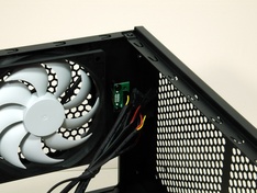 Achterzijde behuizing ventilatoraansturing