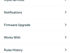 Wyze app - Account
