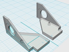 Prusa i3 Dual frame printed connectors