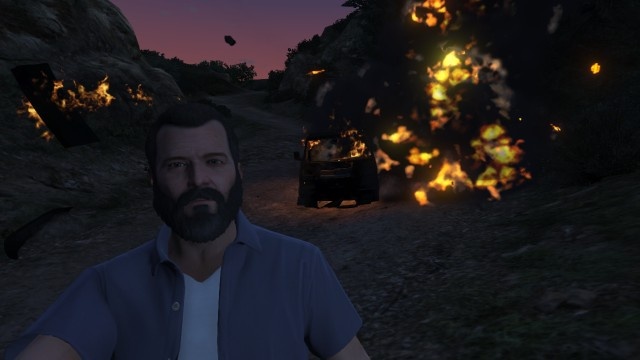 Michael blowing some shit up Michael blowing some shit up