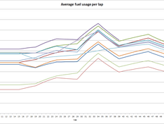 Average fuel usage Malaysian GP