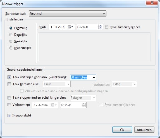 Geplande taken Win7