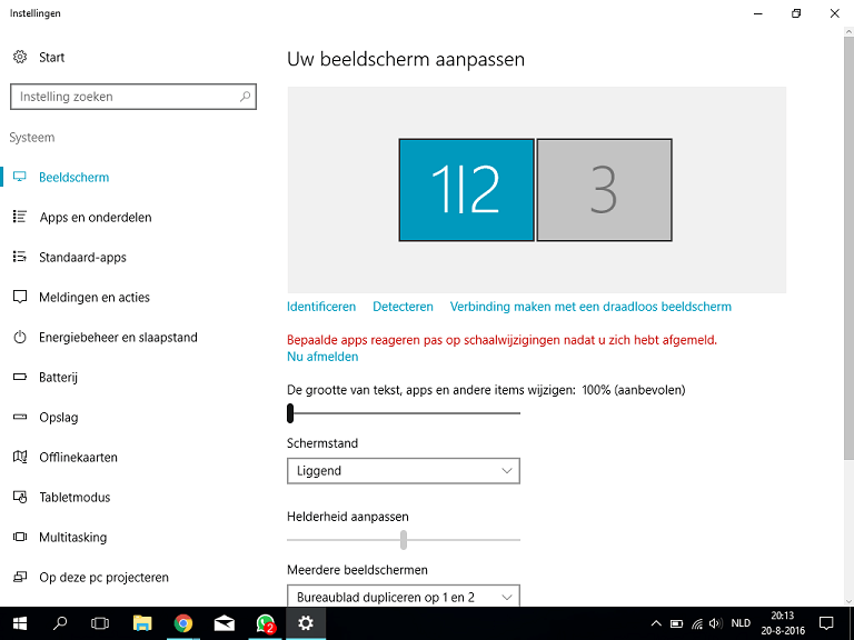 scherm dupliceren