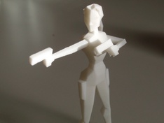 3D Lara Closeup