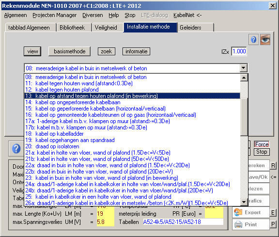 NEN1010 montagemethode