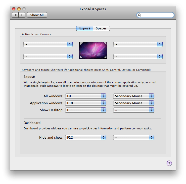Exposé OS X 10.6
