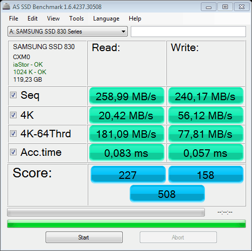 SSD speedtest southport