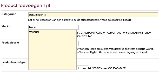 Moneual in de Pricewatch