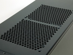 Bovenzijde behuizing ventilatorposities