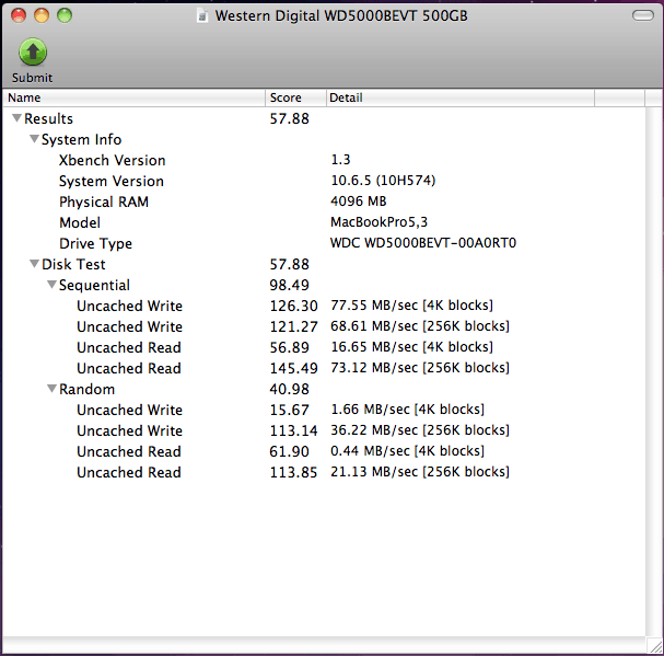 Western Digital WD5000BEVT
