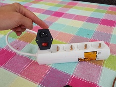 Powerbutton met knop