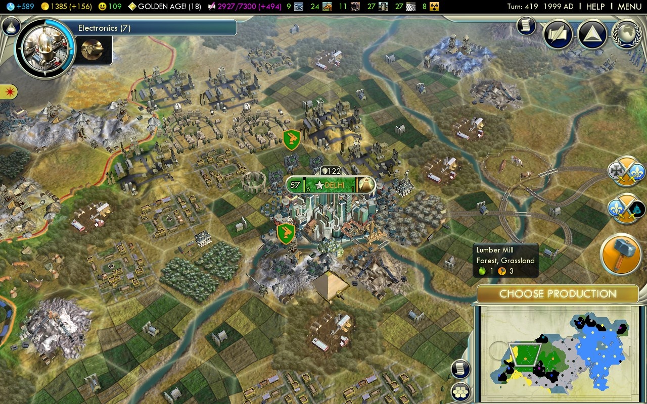 Civ V - big city
