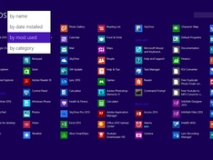 Apps list sort