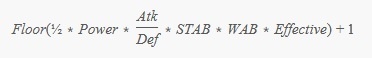 Damage Formula