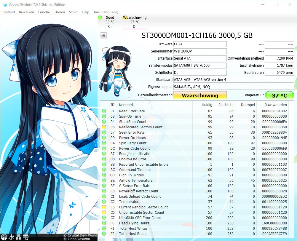 CrystalDiskInfo - ST300DM001