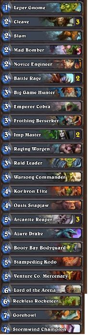 Warrior deck van 9-1