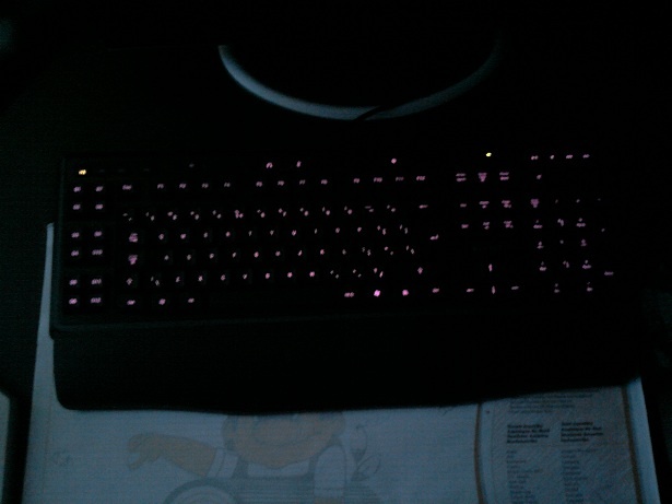 Logitech G110 verlichting paars