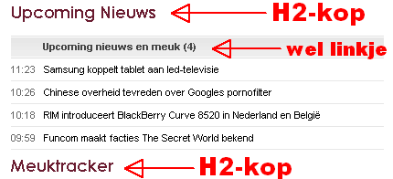 FP H2-kop Upcoming News linkje mist