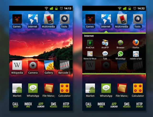 Apps & folders