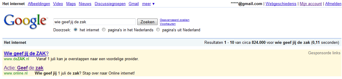De zak