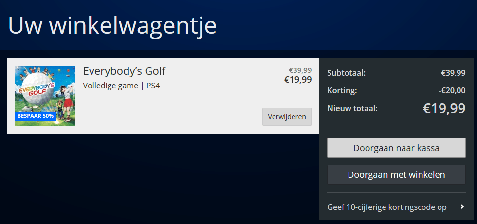 Golf korting