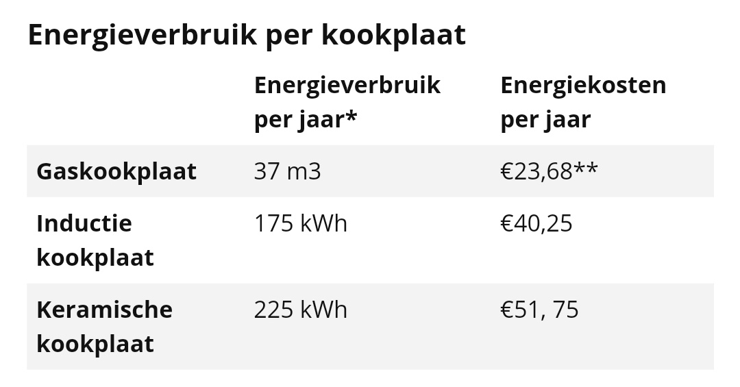 Bestuurbaar heroïsch Weglaten Elektrisch koken vs gas koken - Huishoudelijke waren - GoT