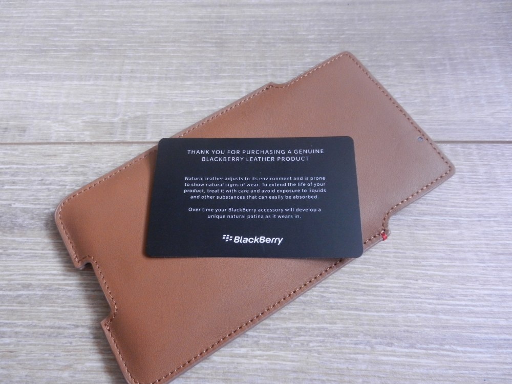BlackBerry Priv, Leather Pocket, Tan