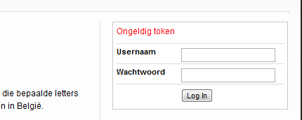 OngeldigToken OngeldigToken